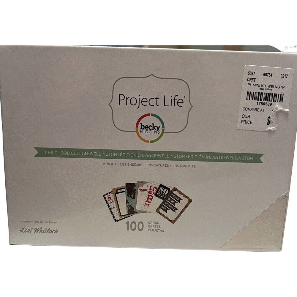 New Project Life Childhood Edition-Wellington Mini Kit 100 Cards